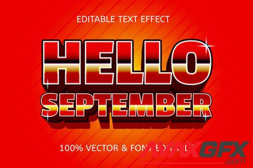 Hello september editable text effect vol 4