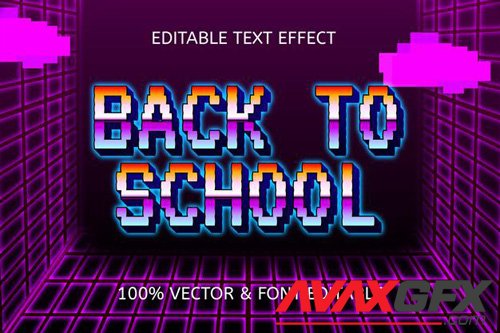 Back to school editable text effect vol 2