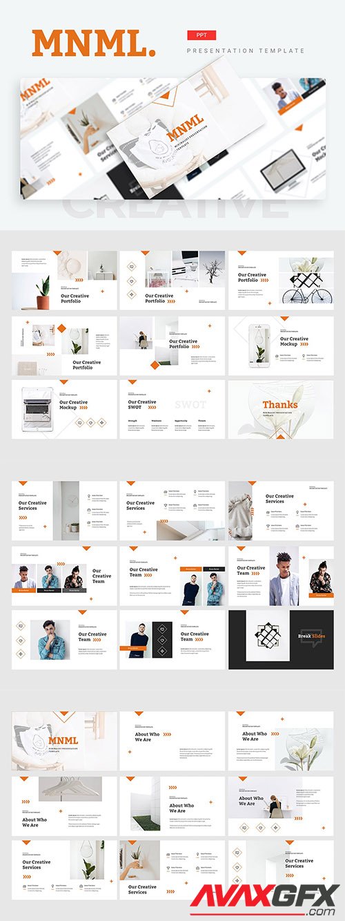 MNML Powerpoint, Keynote and Google Slides Template