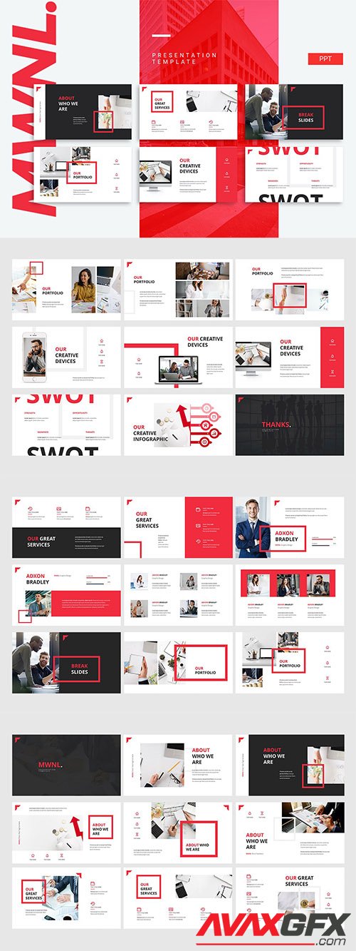 MWNL Powerpoint, Keynote and Google Slides Template