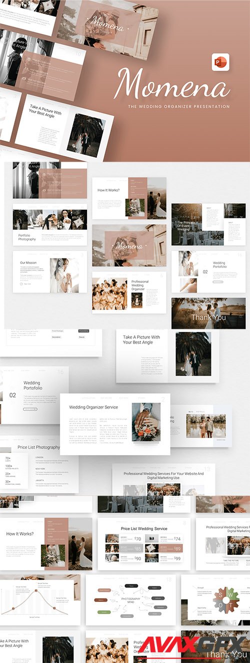 Momena Wedding Organizer PowerPoint Template