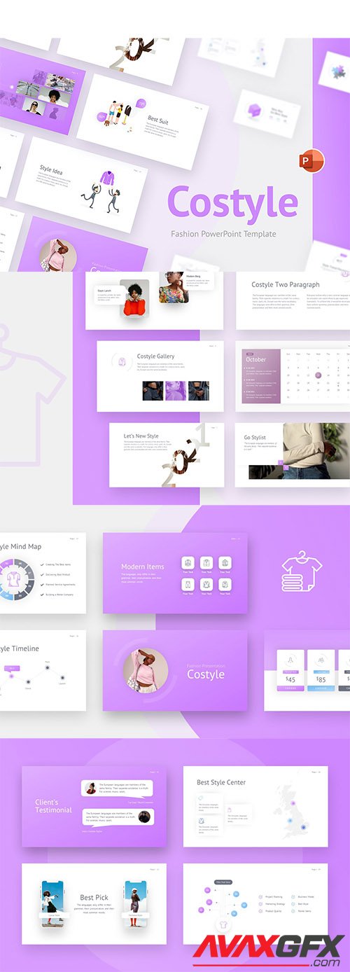 Costyle Fashion Creative PowerPoint Template