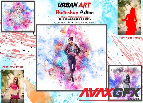 Urban Art Photoshop Action - 5664175