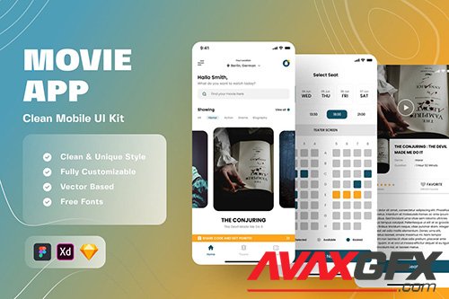 Movies App Mobile UI Kit