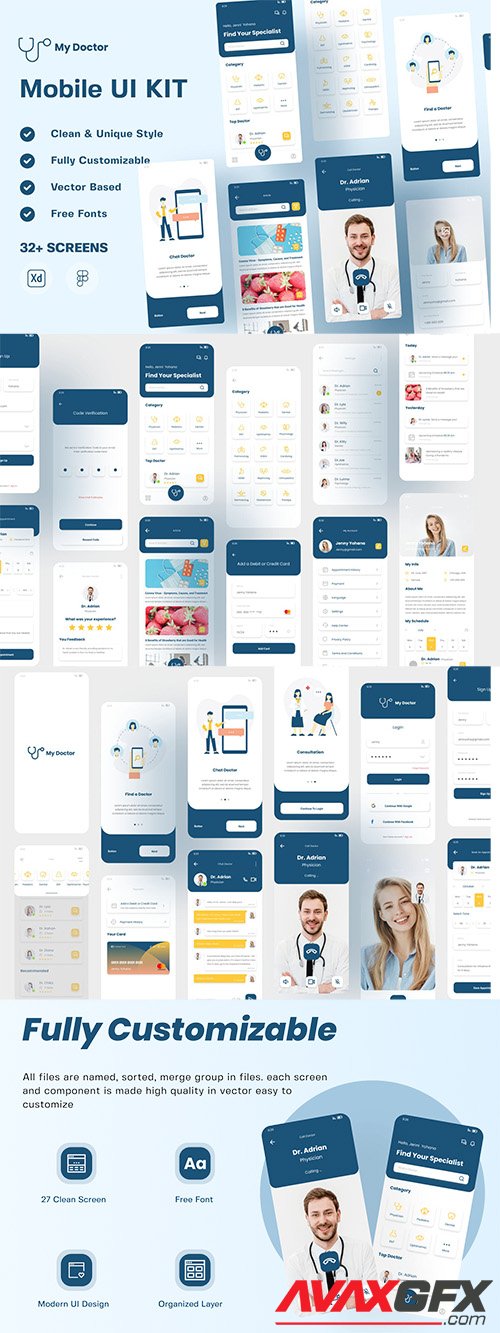 My Doctor Mobile UI KIT