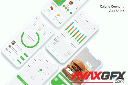 Calorie Counting App UI Kit