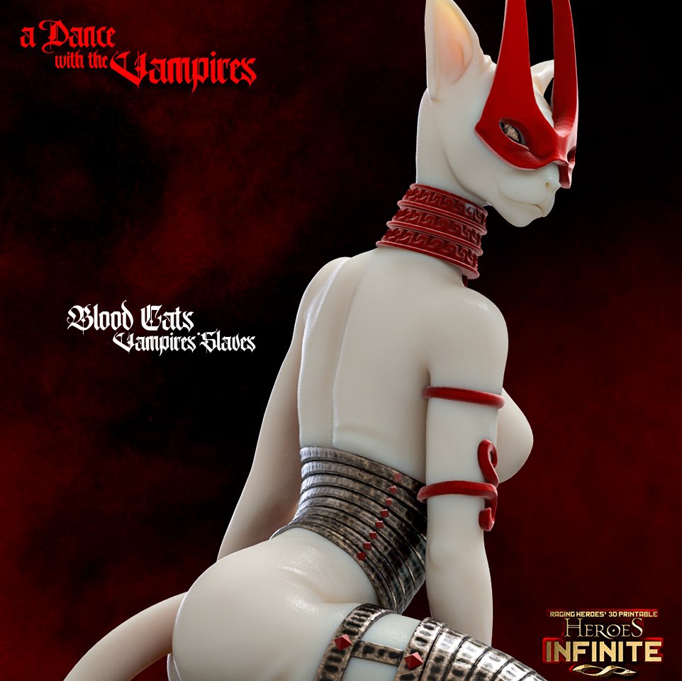 Blood Cat Vampire Slave 3D Printable STL