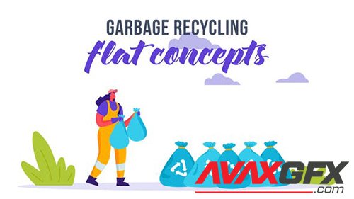 Garbage recycling - Flat Concept 33032356