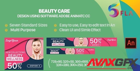 CodeCanyon - Beauty Care HTML5 Ad Banners - Animate CC v1.0 - 33051609