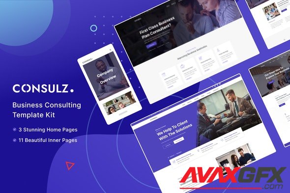ThemeForest - Consulz v1.0.0 - Consulting Company Elementor Template Kit - 33040019