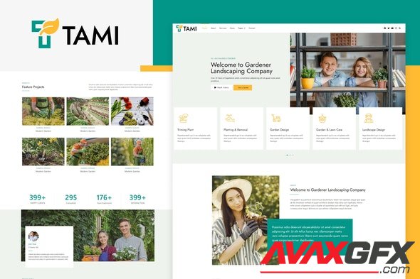 ThemeForest - Tami v1.0.0 - Landscape & Gardening Elementor Template Kit - 33062771