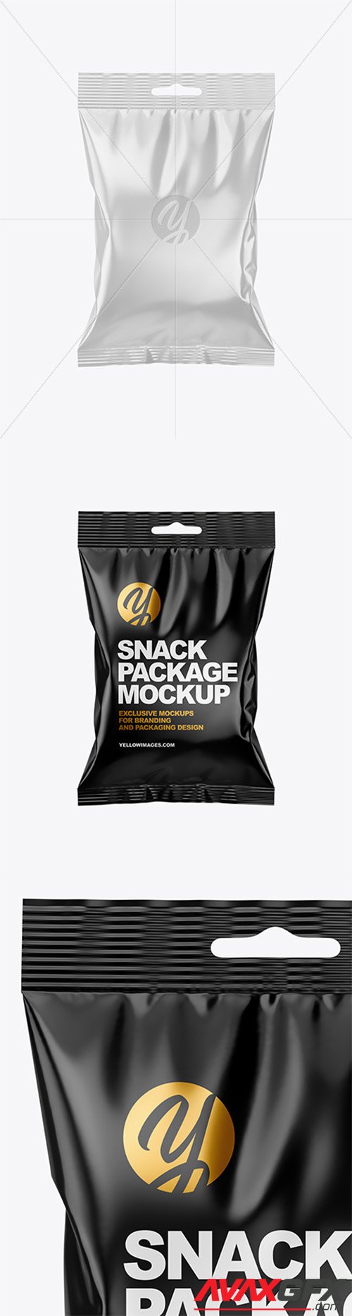 Glossy Snack Package Mockup 37258