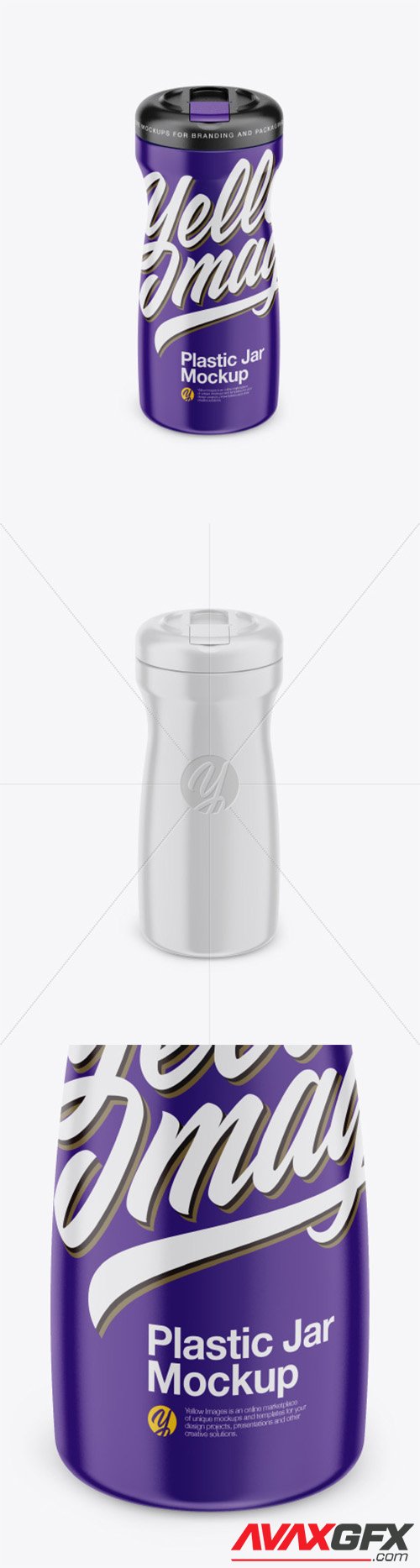 Plastic Coffee Jar Mockup 35672