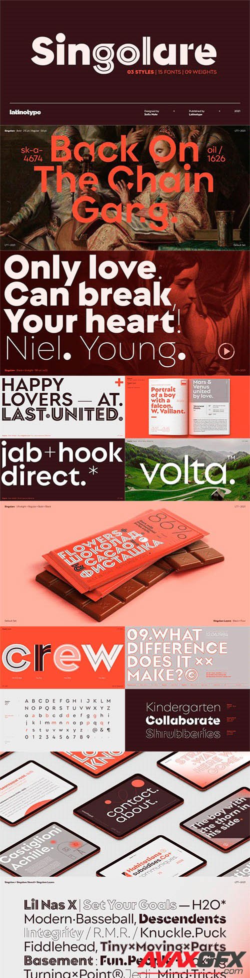 Singolare font family