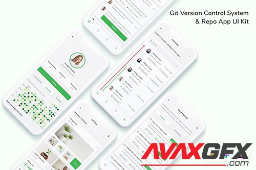 Git Version Control System & Repo App UI Kit