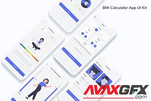 BMI & BMR Calculator App UI Kit