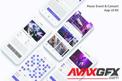 Music Event & Concert App UI Kit