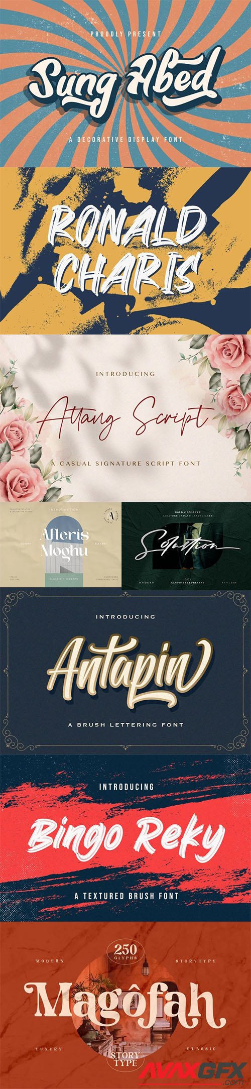 Modern and beautiful font collection vol 4