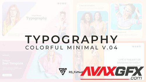 Typography Slide - Colorful Minimal V.04 33107223