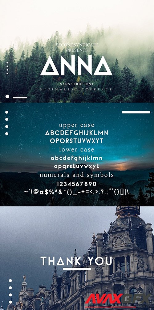 ANNA - Sans serif font