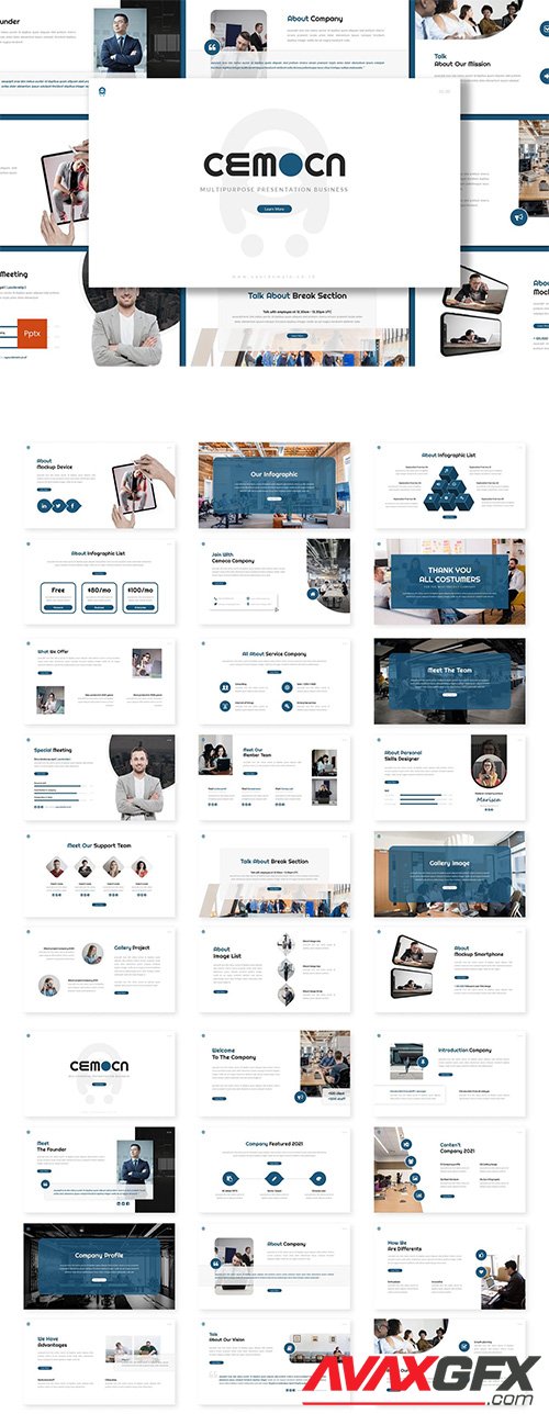 Cemoca - Business Powerpoint, Keynote and Google Slides Template