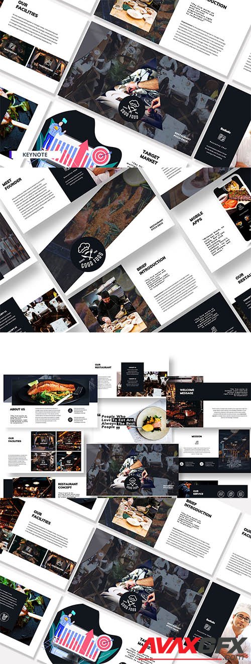 Good Food Powerpoint, Keynote and Google Slides Template