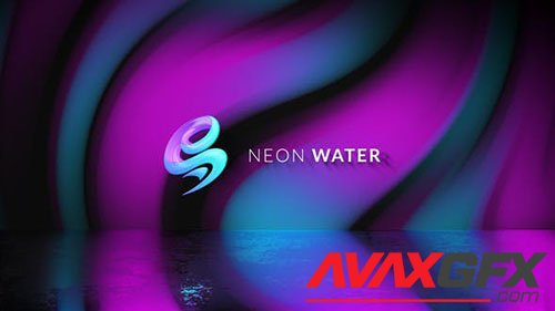 Neon Water Logo Reveal 30118253