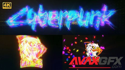 Colorful Cyber Glitch Logo 30172277