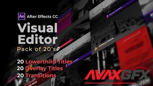 Visual Editor Pack Of 20s | After Effects Version 32501062