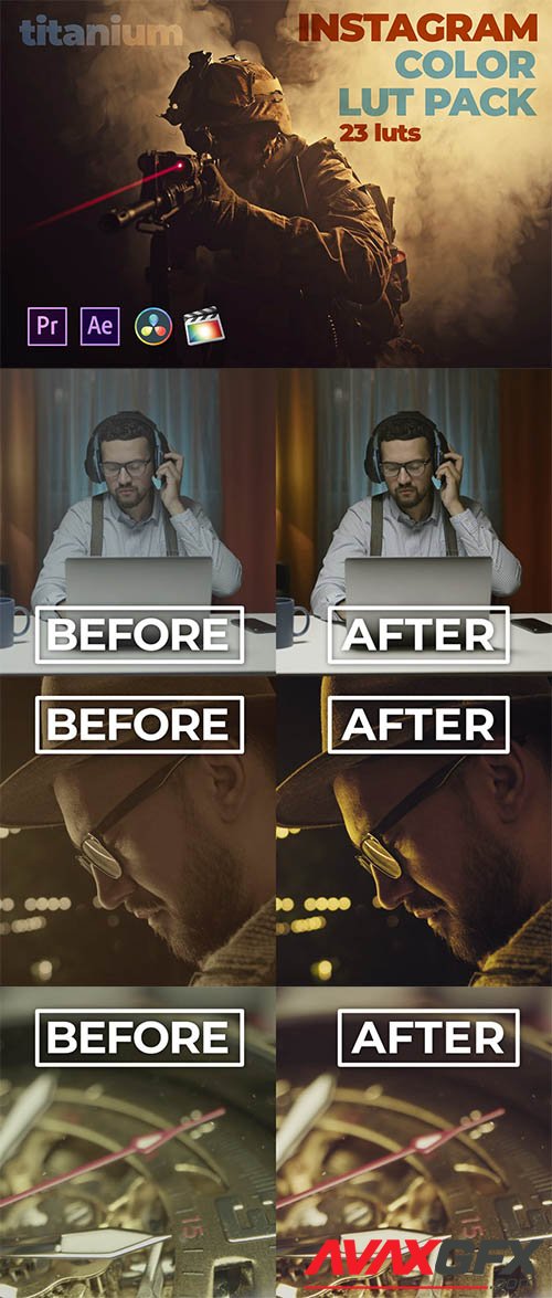 Titanium Instagram 23 Video Luts