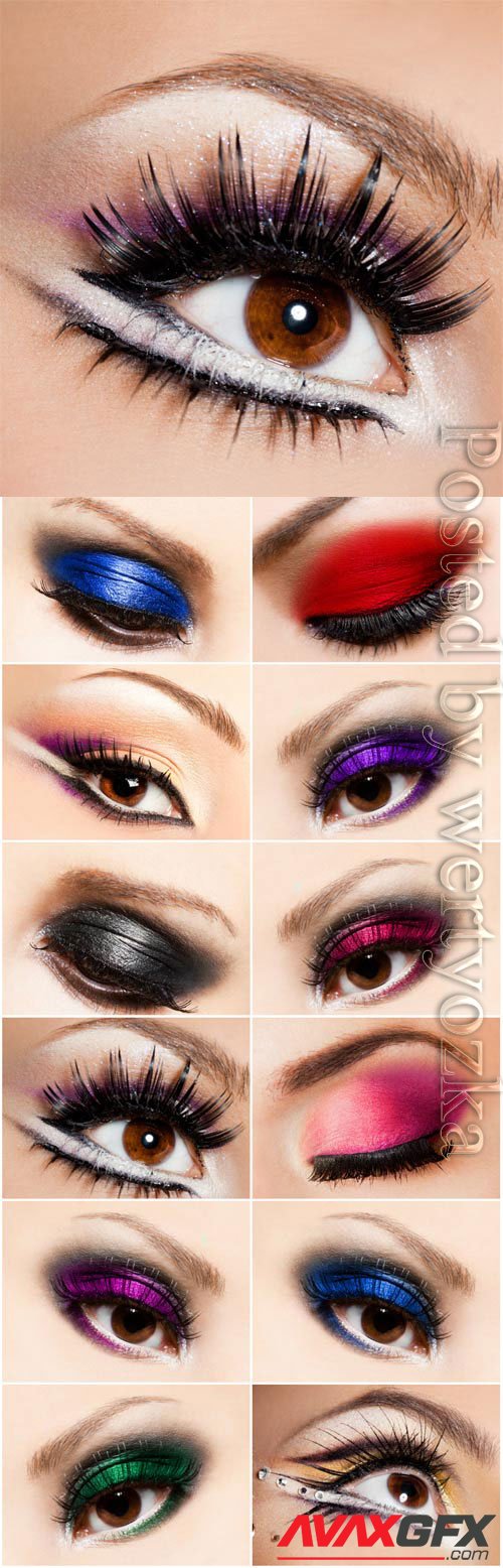 Fashion eye makeup stock photo