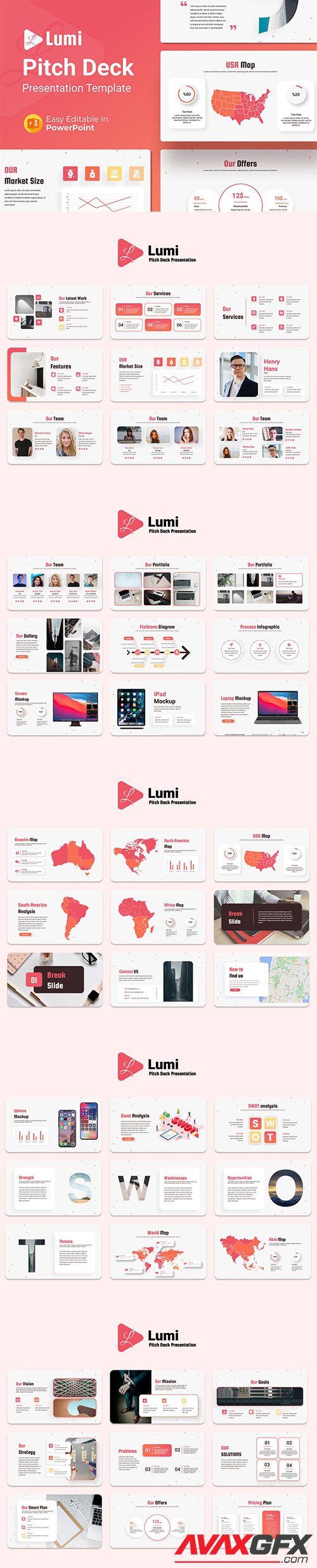 Lumi – Pitch Deck Presentation Template