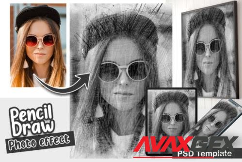 Pencil Draw Photo effect template