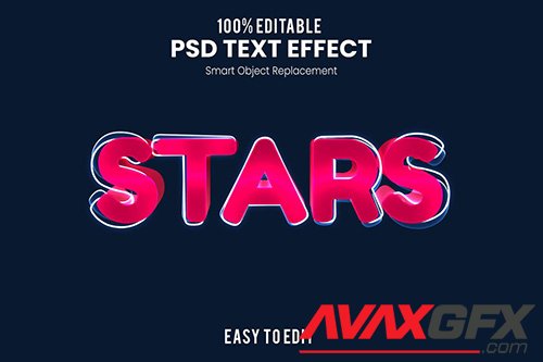 Stars - Fun 3d Text Effect