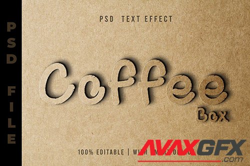 Psd Text Editable - Coffee Packaging Style