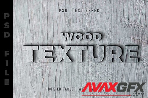 White Wood Text Editable