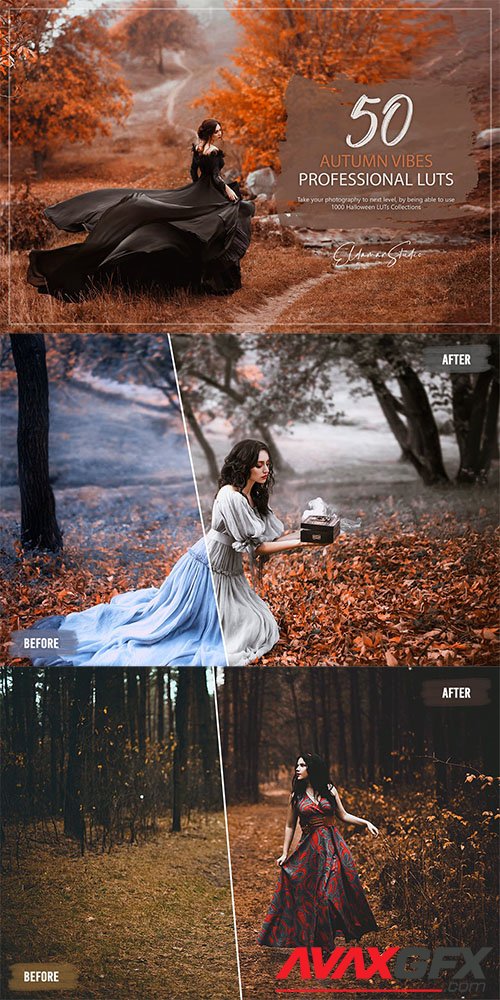50 Autumn Vibes LUTs and Presets Pack