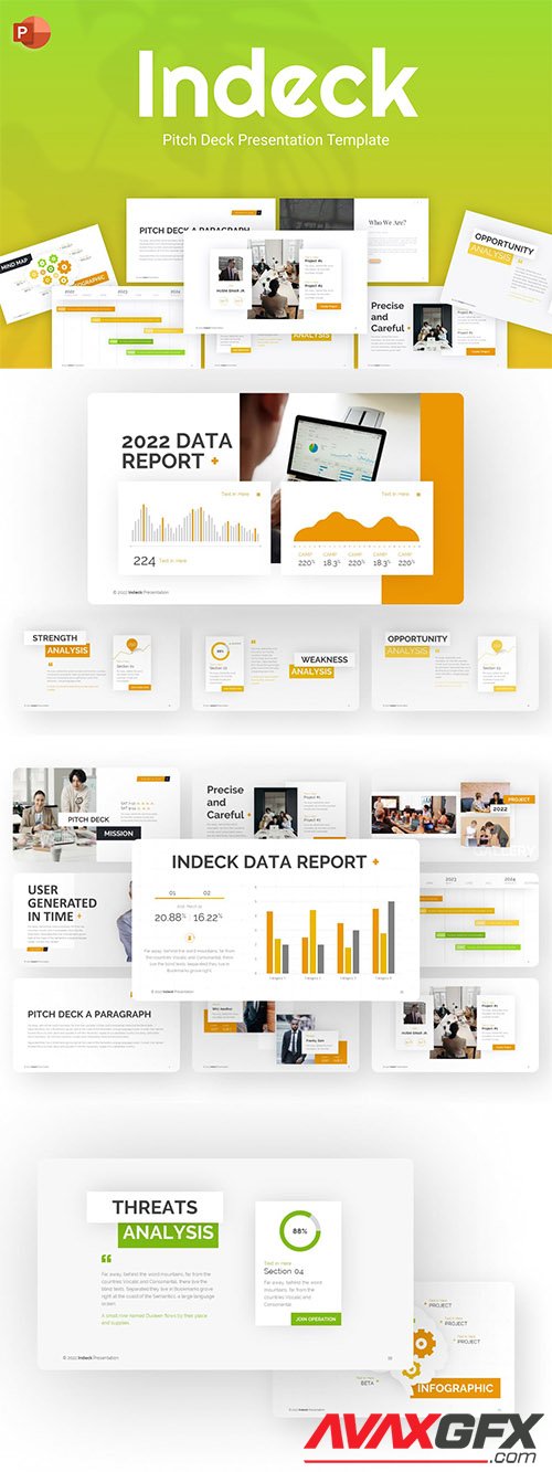 Indeck Pitch Deck PowerPoint Template
