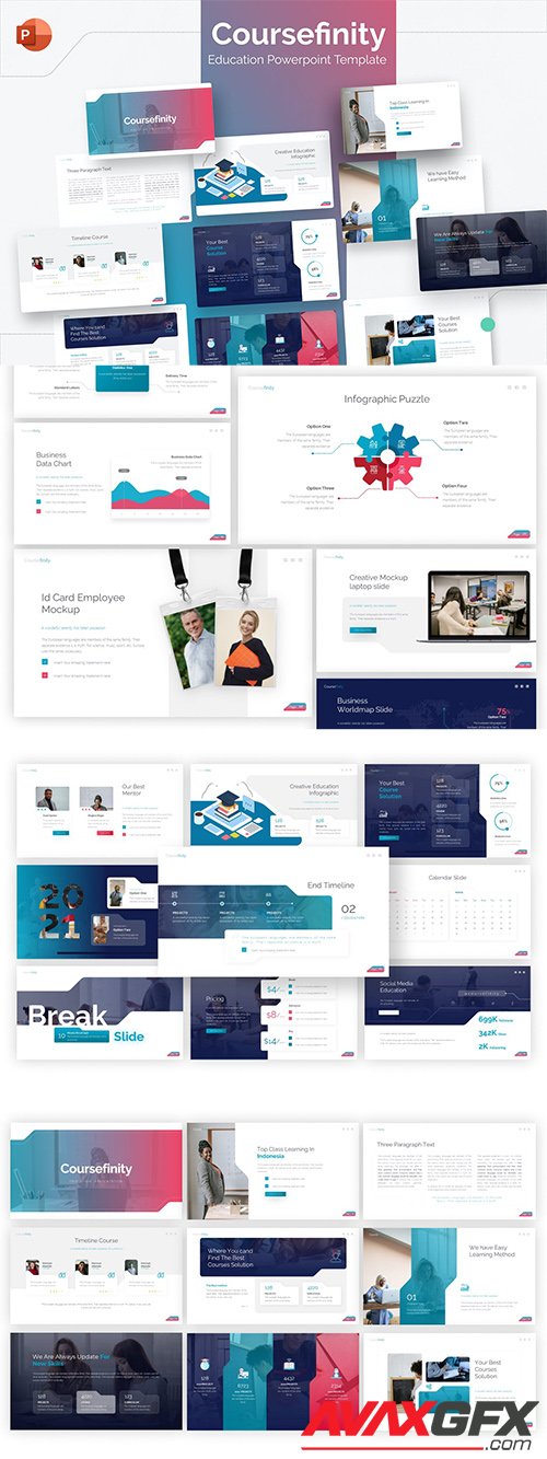 Coursefinity Education PowerPoint Template