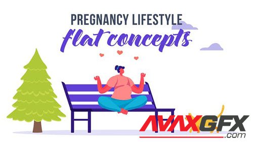 Pregnancy lifestyle - Flat Concept 33175707