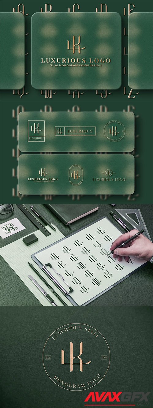 L (A-Z) Monogram Logo Creator Pack Vol.5 Z3RLL69