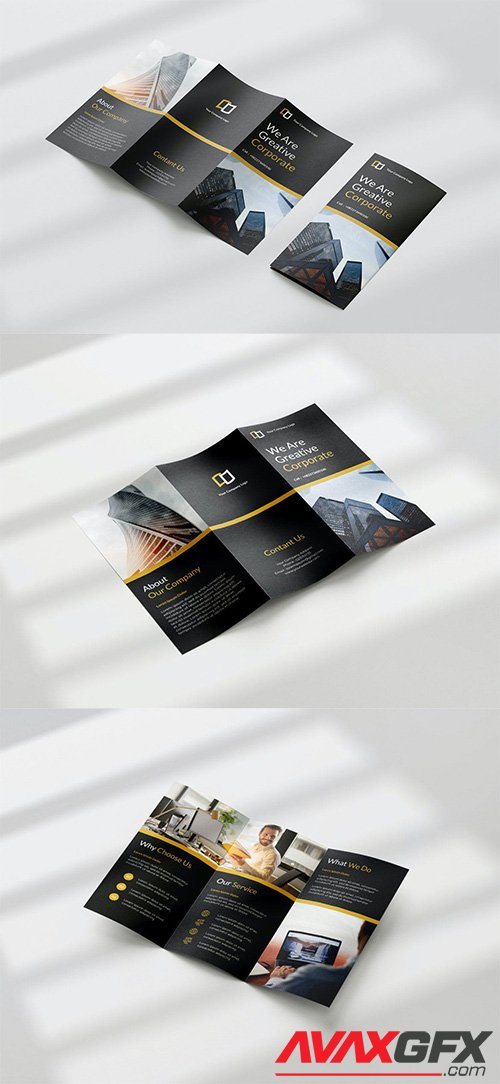 GREATIVE - CORPORATE Trifold Brochure Template JVCTXME