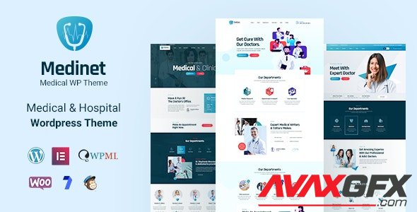ThemeForest - Medinet v2.0.1 - Medical and Health WordPress Theme +RTL - 23735244