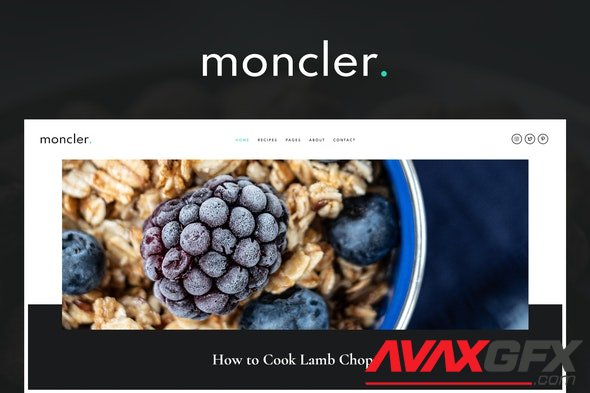 ThemeForest - Moncler v3.3.0 - Food Blog Elementor Template Kit - 33138765