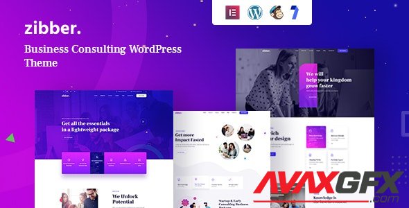 ThemeForest - Zibber v1.0.6 - Consulting Business WordPress Theme + RTL - 30120392