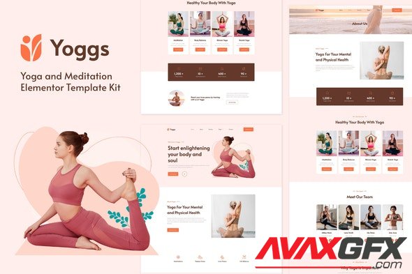 ThemeForest - Yoggs v1.0.0 - Yoga & Meditation Elementor Template Kit - 33136339