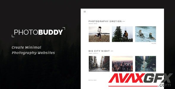 ThemeForest - PhotoBuddy v1.0.3 - Photography WordPress Theme - 20432690