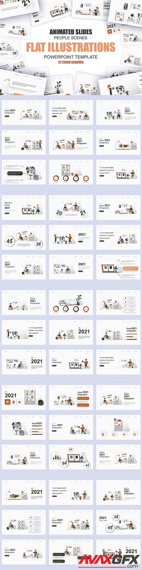 Education Illustration Powerpoint Template