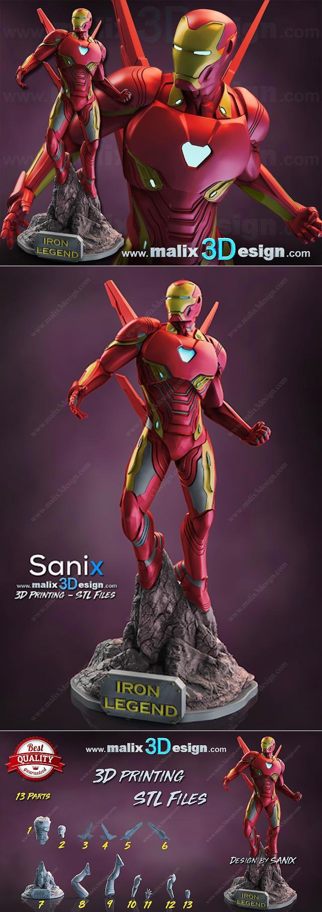Iron Man 3D Printable STL