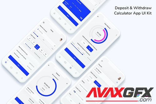 Deposit & Withdraw Calculator App UI Kit